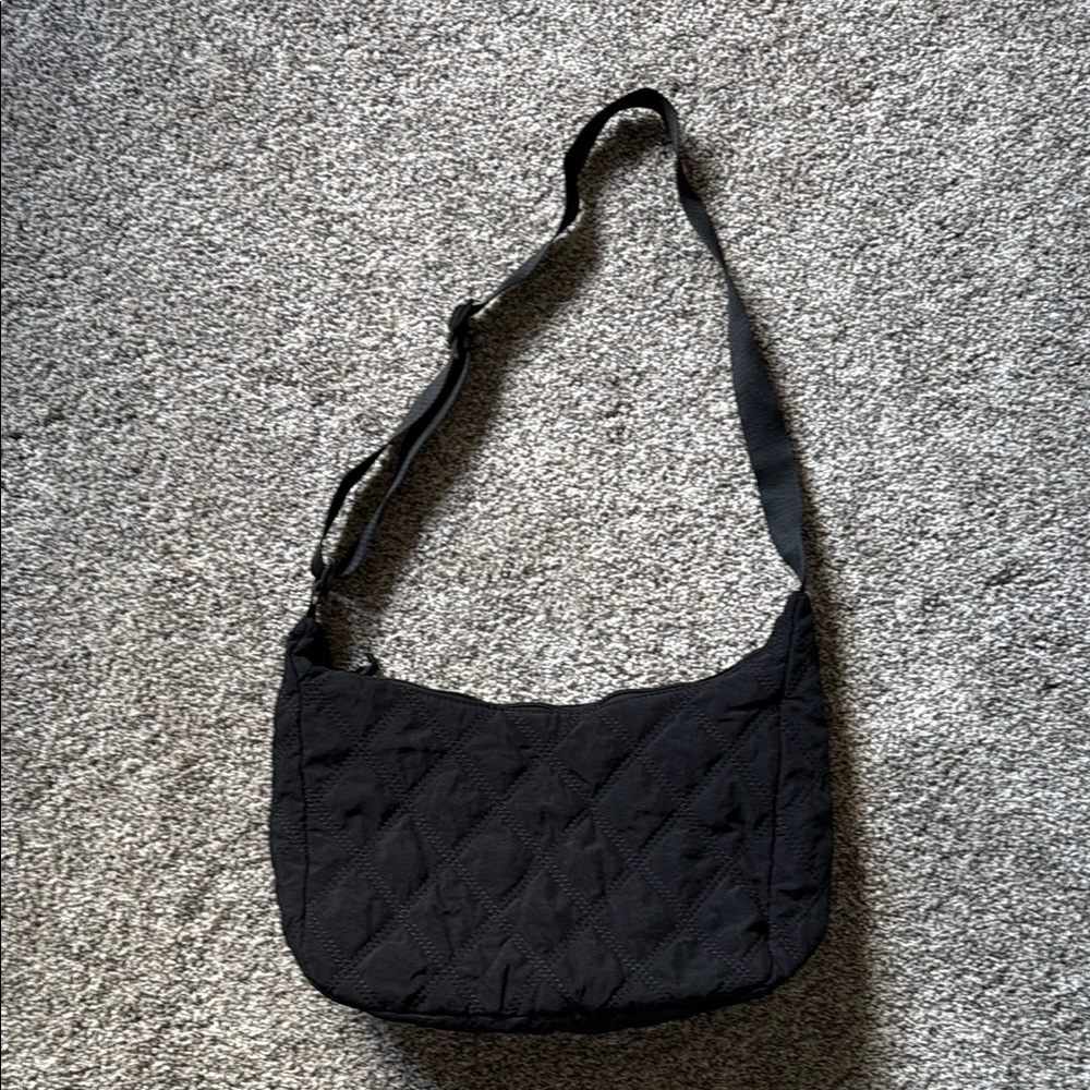 Elegant Black Quilted Shoulder Bag